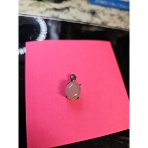 .925 Silver Rose Quartz Pendant
